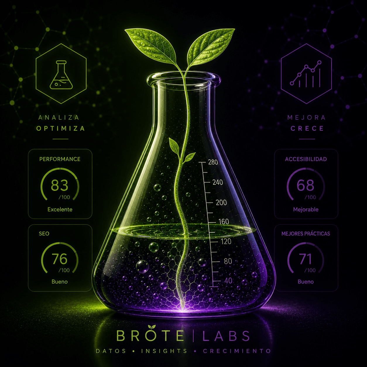 BROTE Labs — auditoría de performance, SEO, accesibilidad y seguridad